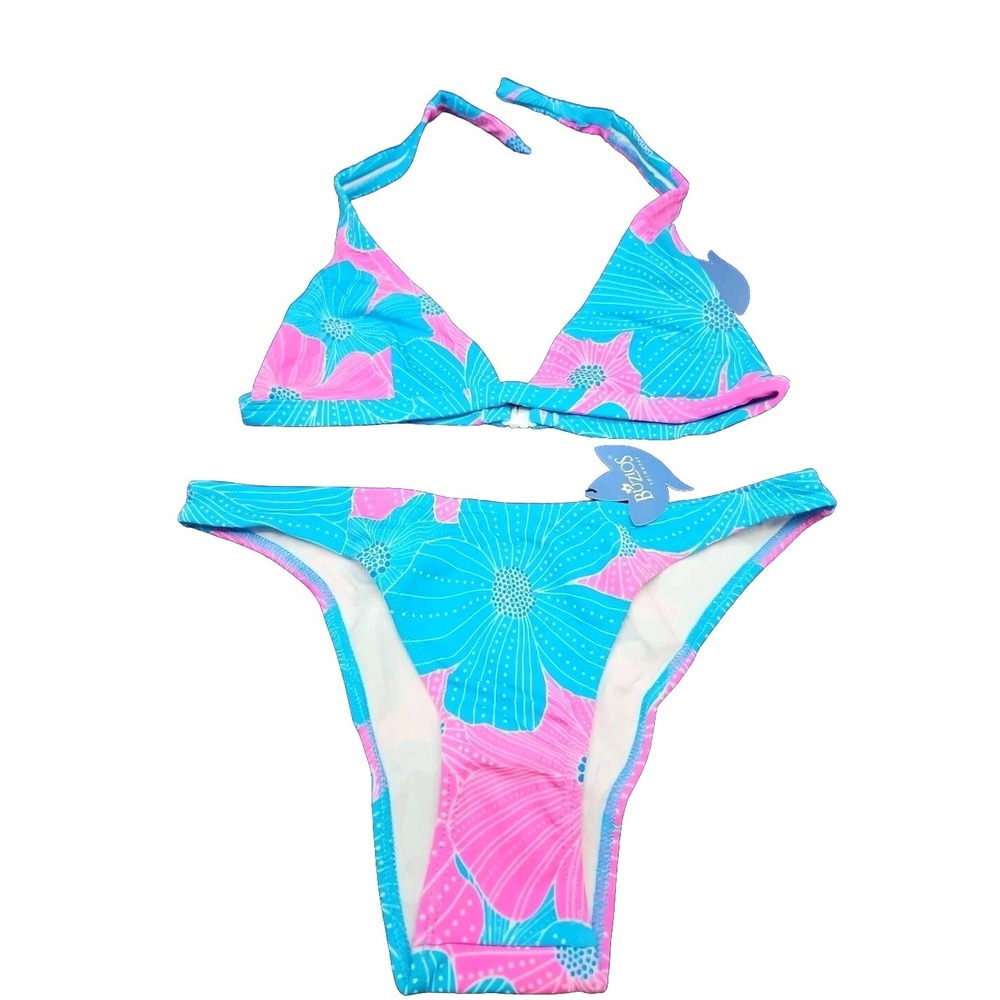 BATHING Suit Bikini Swim Suit Beach Summer Buzios Brazil L Aqua Pink New Large